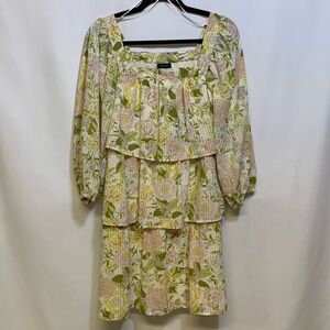 Who What Wear Floral Dress with Sleeves